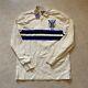 Vintage Ralph Lauren Rugby Shirt Polo Xl New Nwt Long Sleeve Blue Striped Slim