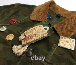 Vtg Polo Ralph Lauren Name Tag Military Army Camo Soldier Field Combat Jacket S