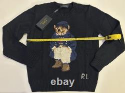 Women's Polo Ralph Lauren Polo Bear Sweater Size Large Blue New With Tags