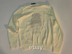 Women's Polo Ralph Lauren Polo Bear Sweater White Size Medium New With Tags