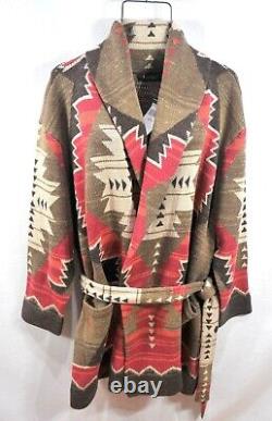 Womens 3X Lauren Ralph Lauren Cotton Southwestern Aztec Cardigan Sweater New