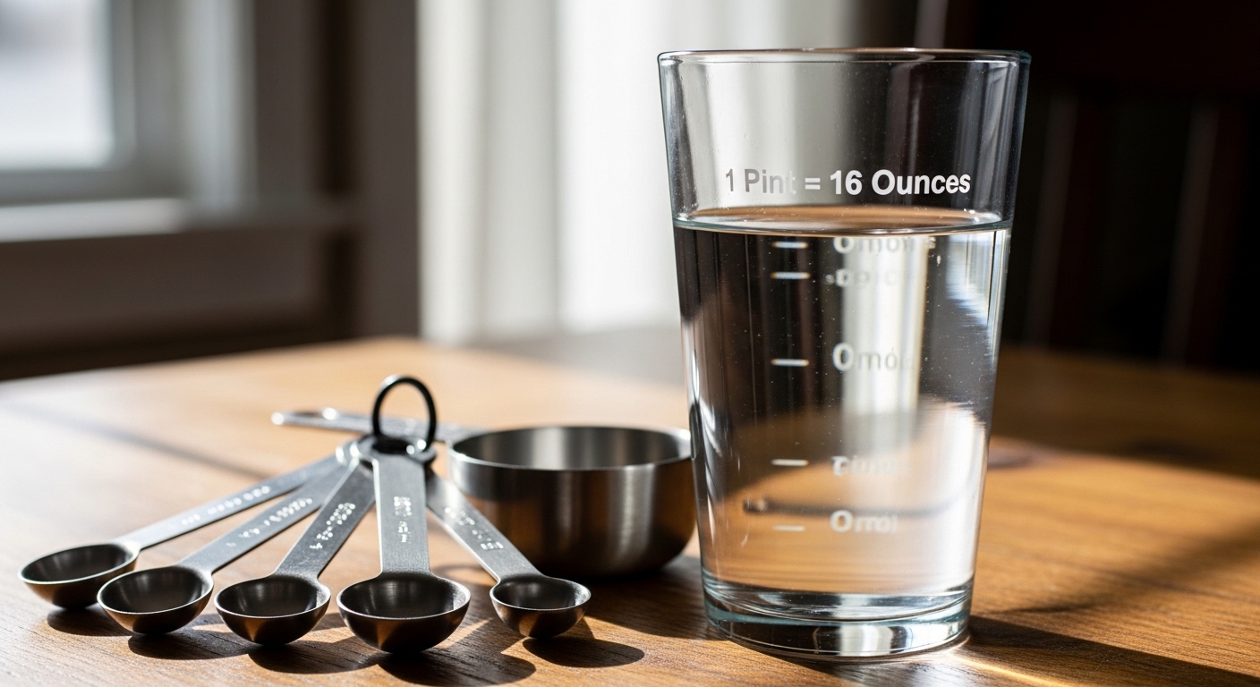 how many oz in a pint