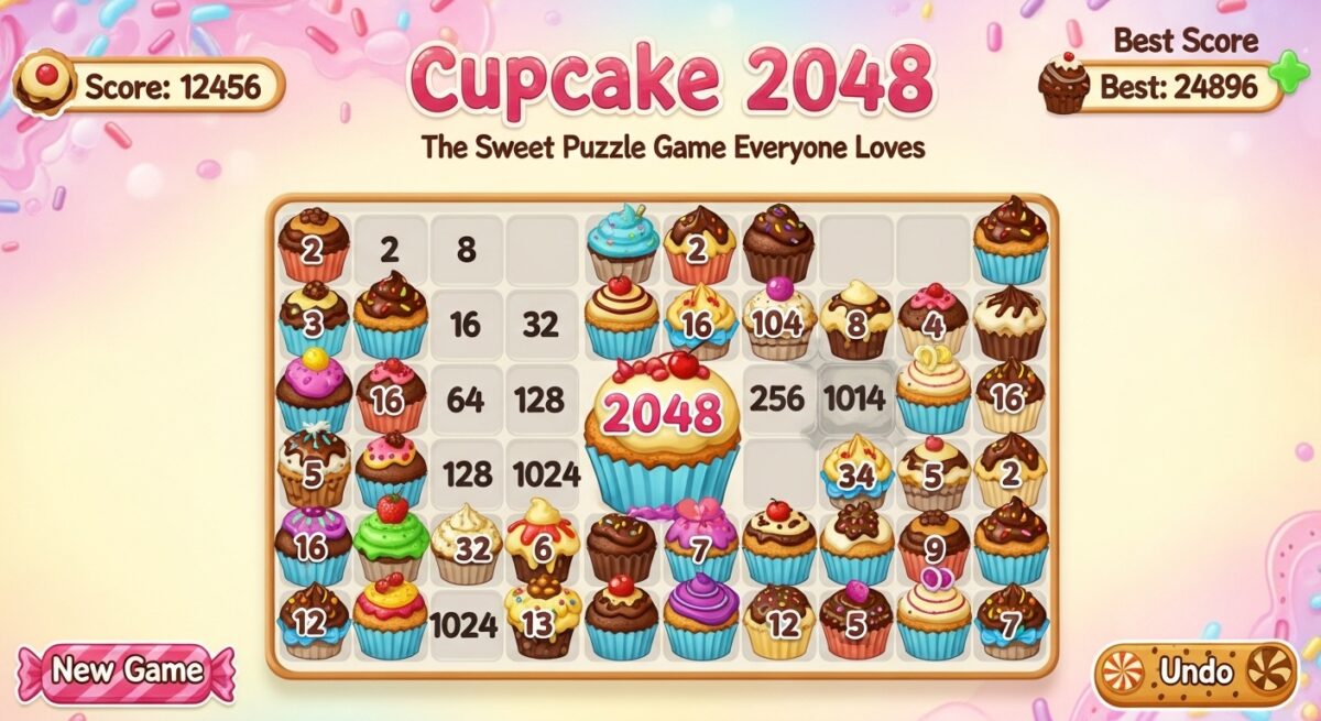 Cupcake 2048: The Sweet Puzzle Game Everyone Loves